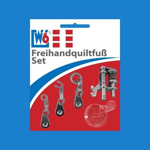 [W-F-FREIQUI-SET] W6 Nähmaschinen Freihandquiltfuß Set