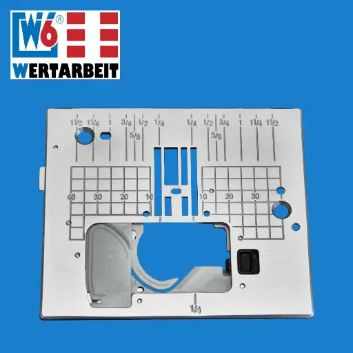 [W-Z-GSTICH-STPL] W6 Nähmaschinen Gradstich-Stichplatte W6 N 5000 Exkl. / 8000 Exkl.