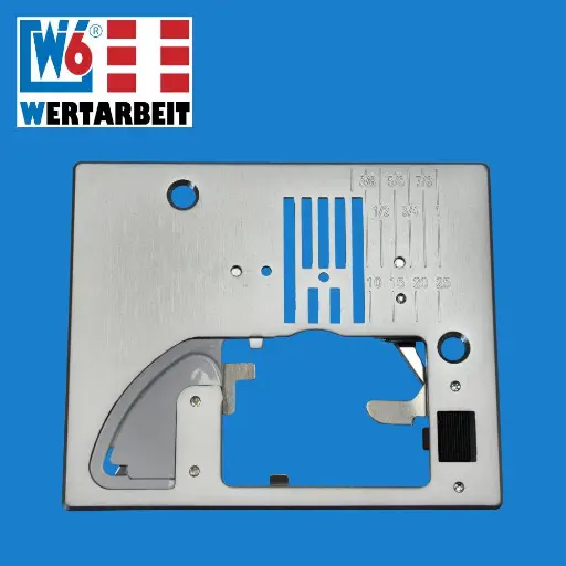 [W-Z-9500-GSTPL] W6 Nähmaschinen Gradstich-Stichplatte W6 N 9500 Pro / 9500C QPL