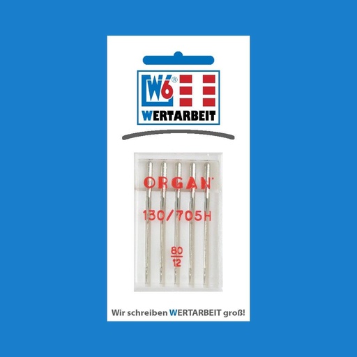 [W-N-WEB-80] W6 Nähmaschinennadel Webware 80 (5 Nadeln)