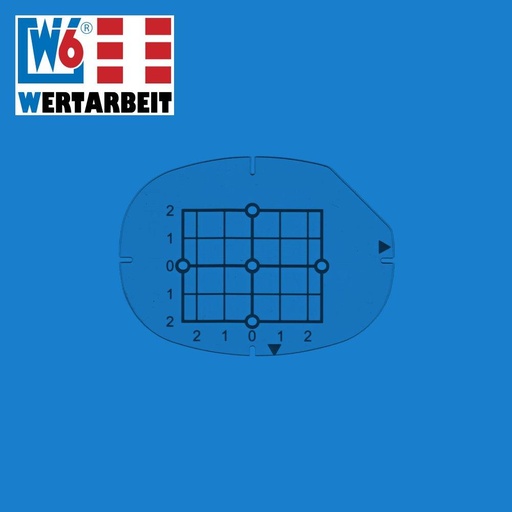 [W-Z-TEMP-5X4] W6 Nähmaschinen Stickrahmen Template 4 x 5 cm