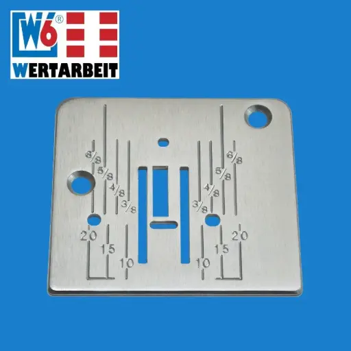 [W-E-MECH-STPL] W6 Nähmaschinen Stichplatte W6 N 1800 / 1615 / 1233/61 / 1235/61